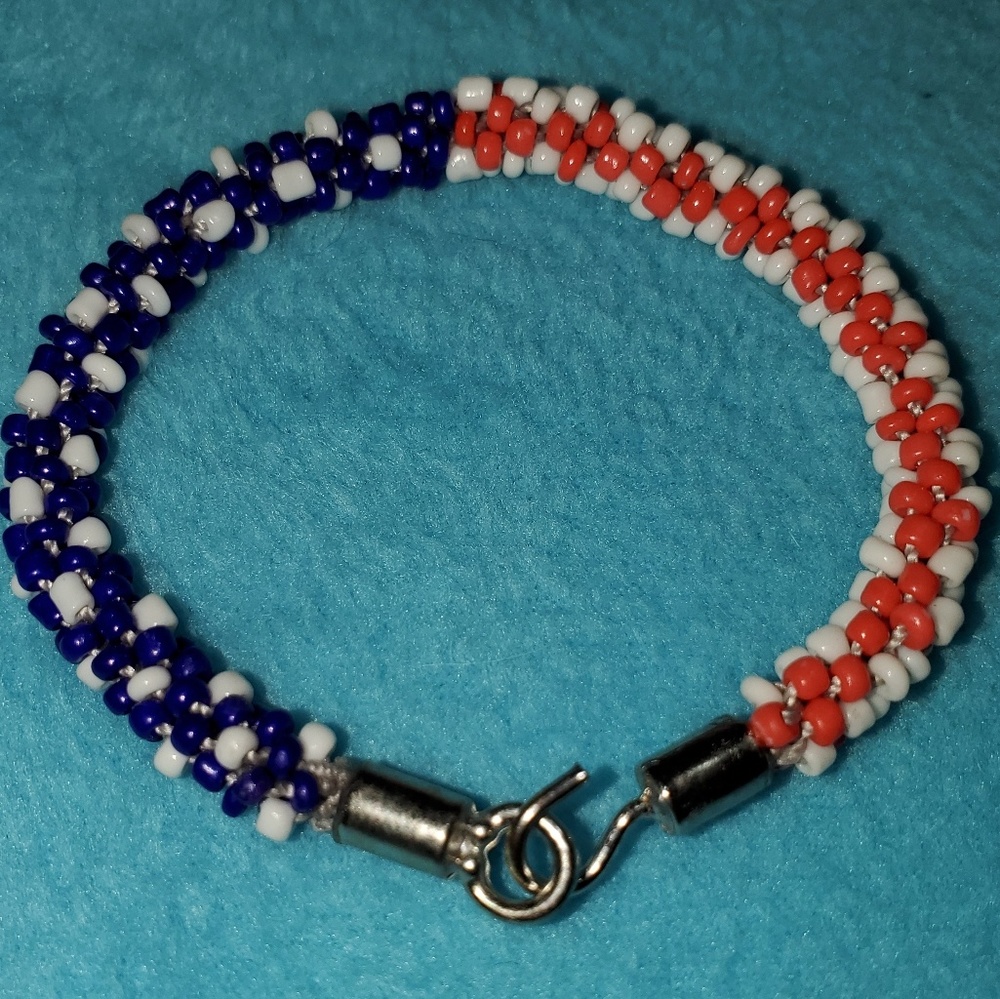 Japanese beaded kumihimo bracelet
